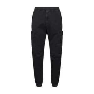 Stone Island Men Black Cargo Trousers<Br/>